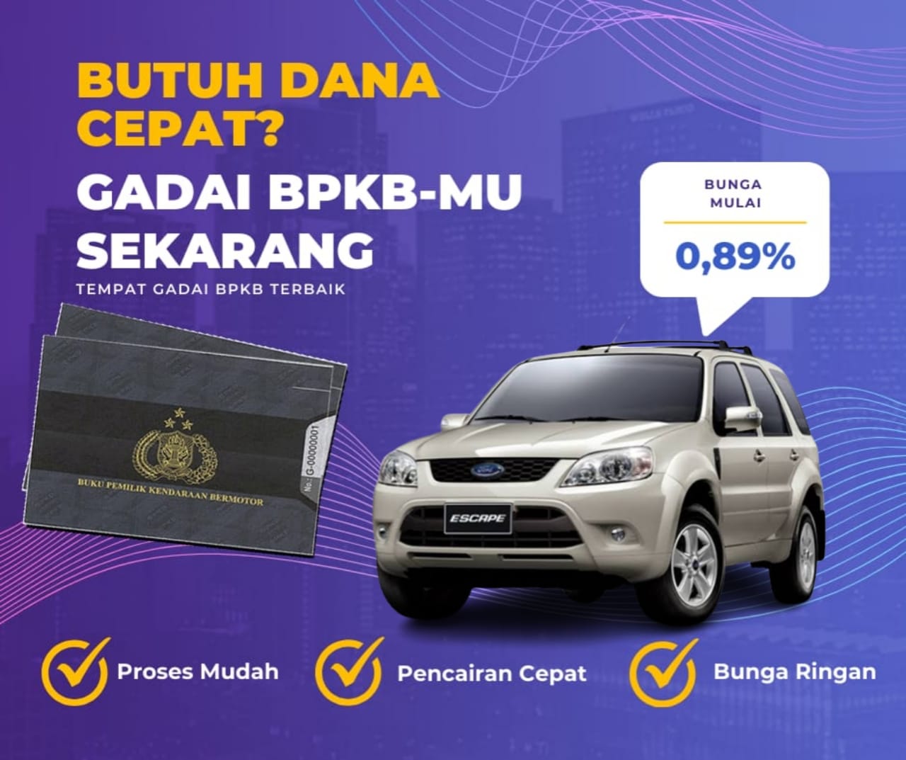 Kredit Jaminan Bpkb Mobil Ford Escape Dapat Dana Berapa? Seperti Ini Simulasinya